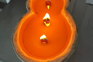 Vanilla Cream Snowman Dough Bowl Wood Wick Coconut Soy Wax Candle