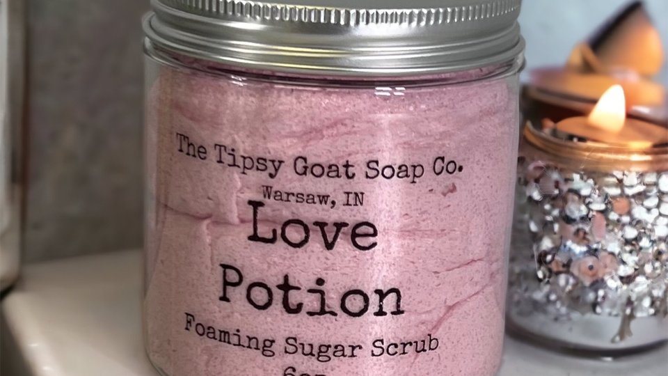 Love Potion Foaming Sugar Scrub | Sugar Whipped Soap