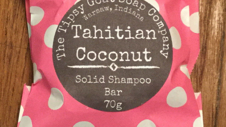 Tahitian Coconut Syndet Solid Shampoo Bar