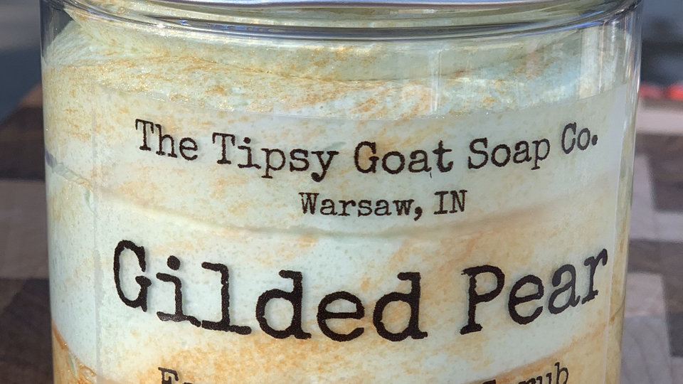Gilded Pear Foaming Sugar Scrub | Sugar Whipped Soap