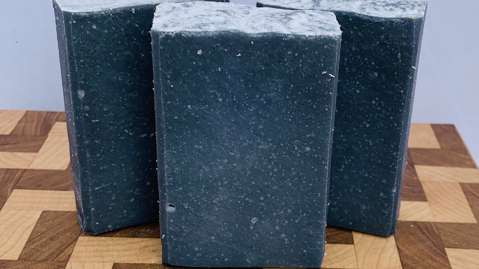 Tea Tree Peppermint Charcoal All Natural Handmade Cold Process Soapmade with Goat Milk