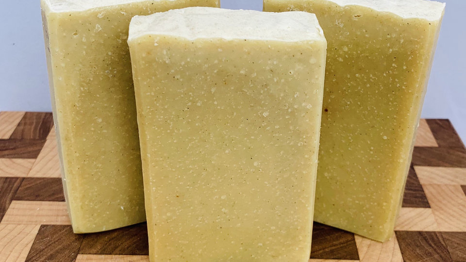Lavender Lemongrass All Natural Handmade Cold Process Soap made with Goat milk