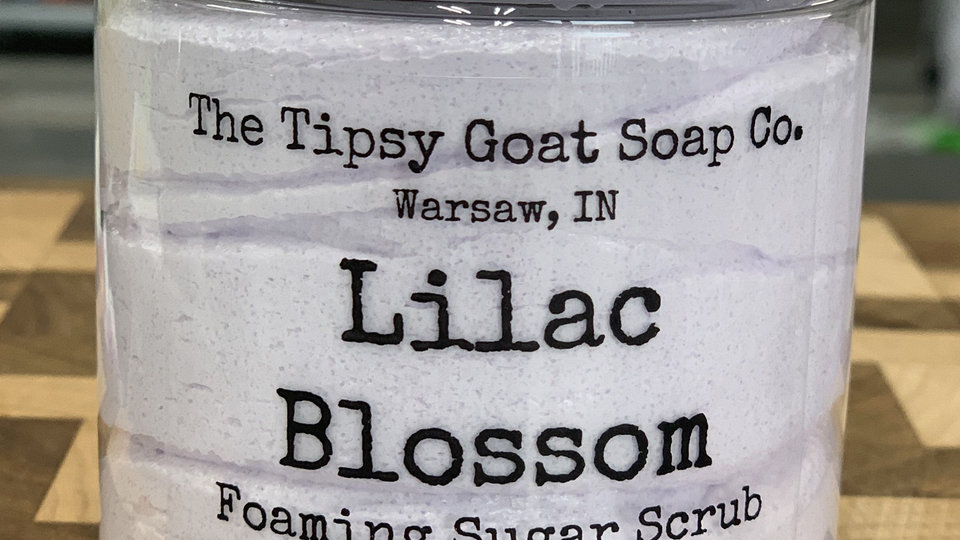 Lilac Blossom Foaming Sugar Scrub | Sugar Whipped Soap