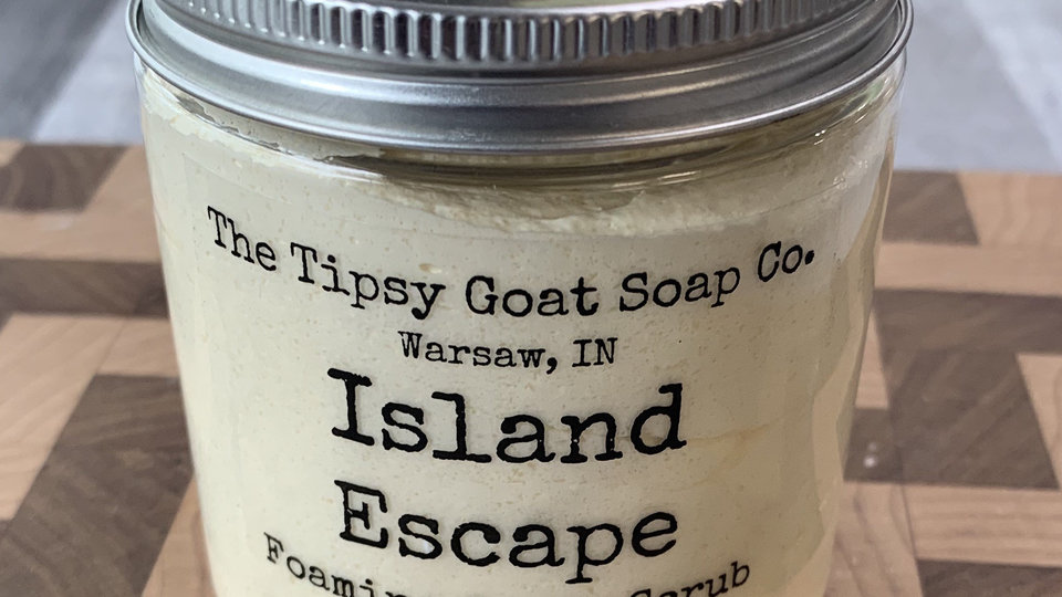 Island Escape Foaming Sugar Scrub | Sugar Whipped Soap