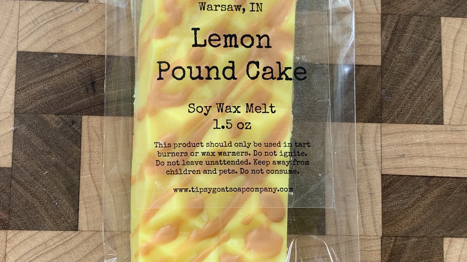 Lemon Pound Cake Soy Wax Melt Snap Bar