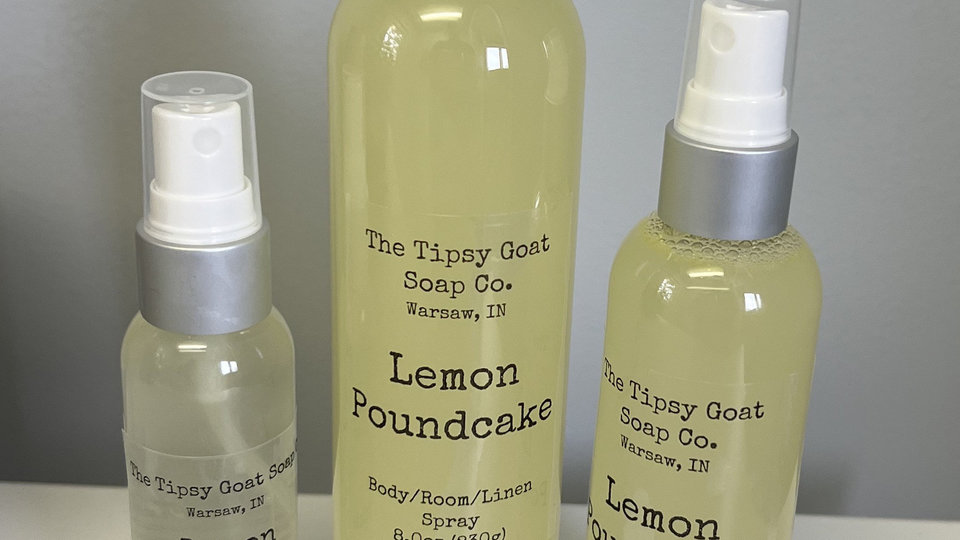 Lemon Pound Cake Body/Room/Linen Spray