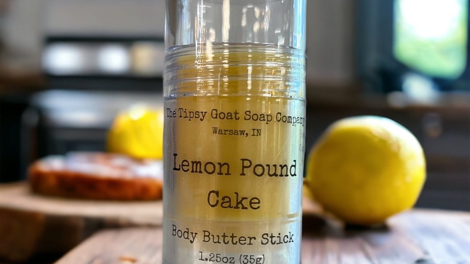 Lemon Pound Cake Body Butter Stick | Solid Lotion Stick