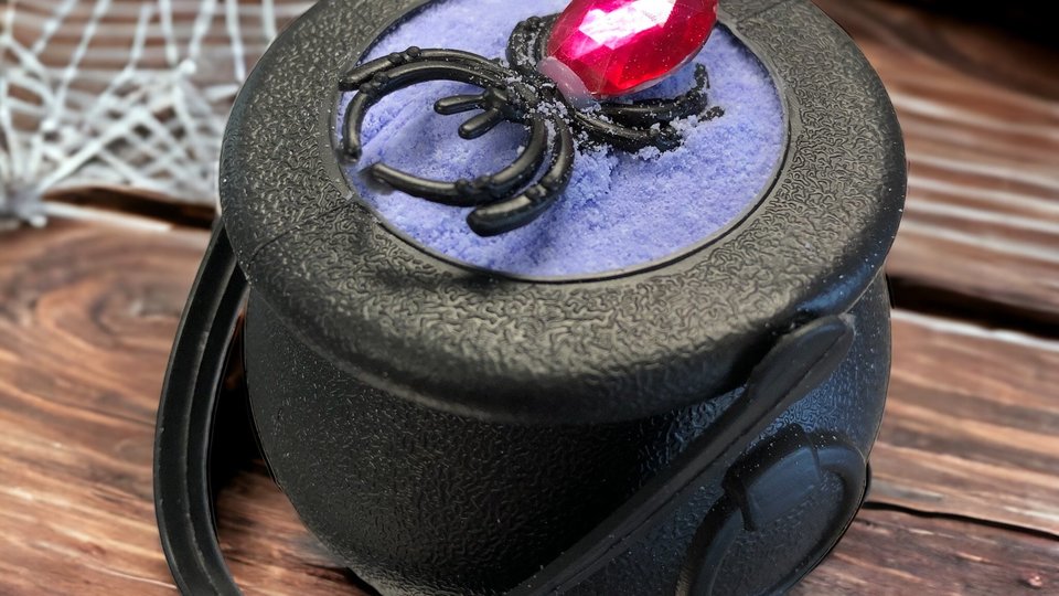 Grape Soda Spider Cauldron Bath Bomb