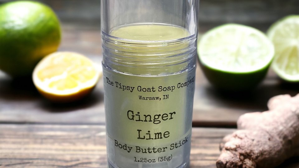 Ginger Lime Body Butter Stick | Solid Lotion Stick