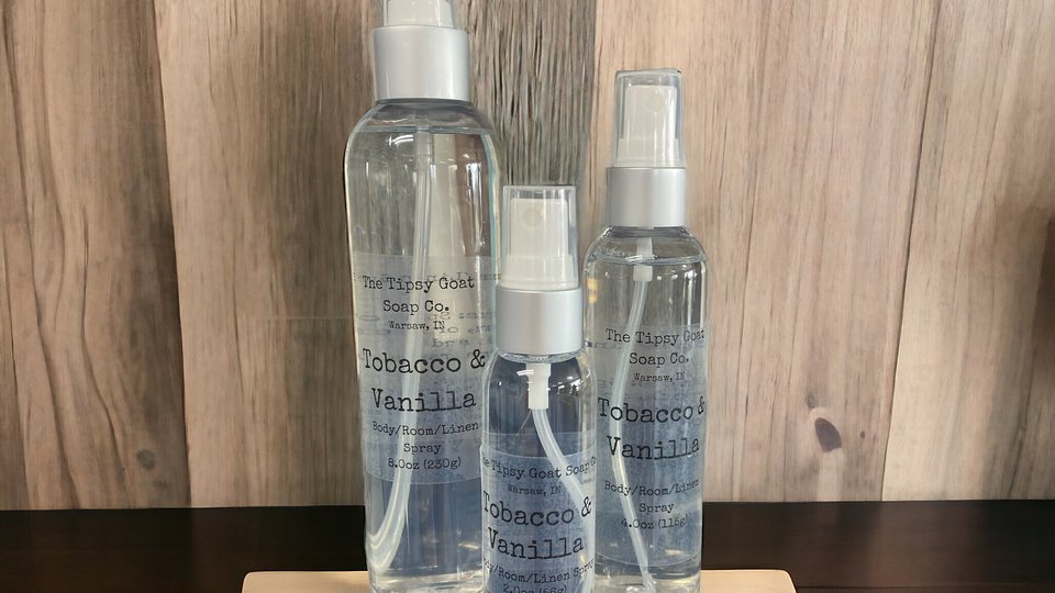 Tobacco & Vanilla Body/Room/Linen Spray