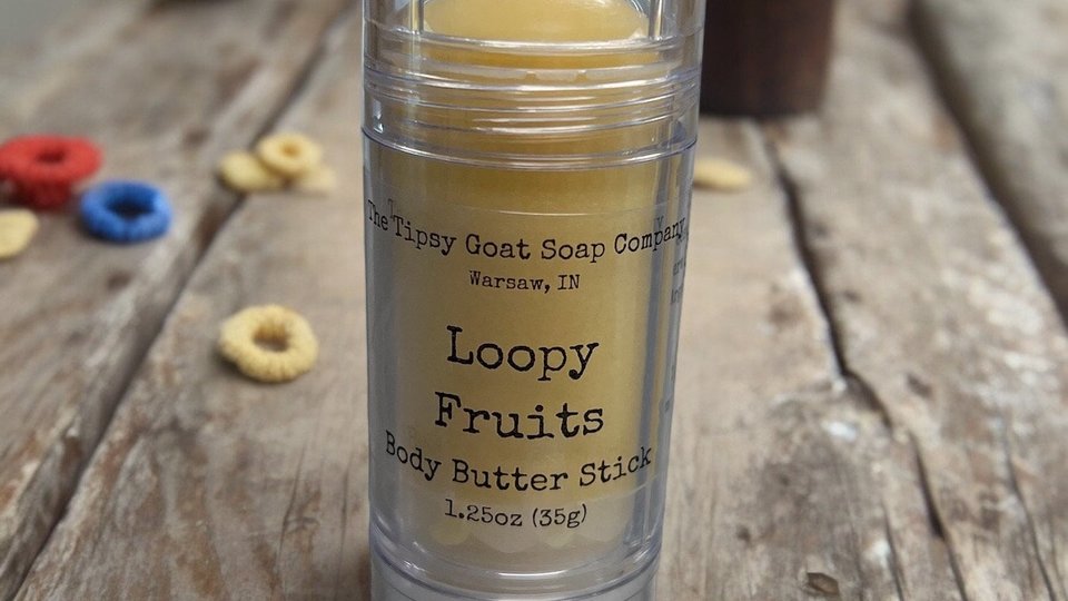 Loopy Fruits Body Butter Stick | Solid Lotion Stick