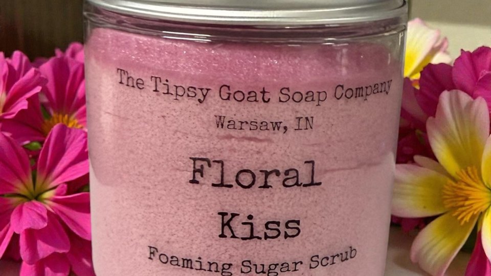 Floral Kiss Foaming Sugar Scrub | Sugar Whipped Soap