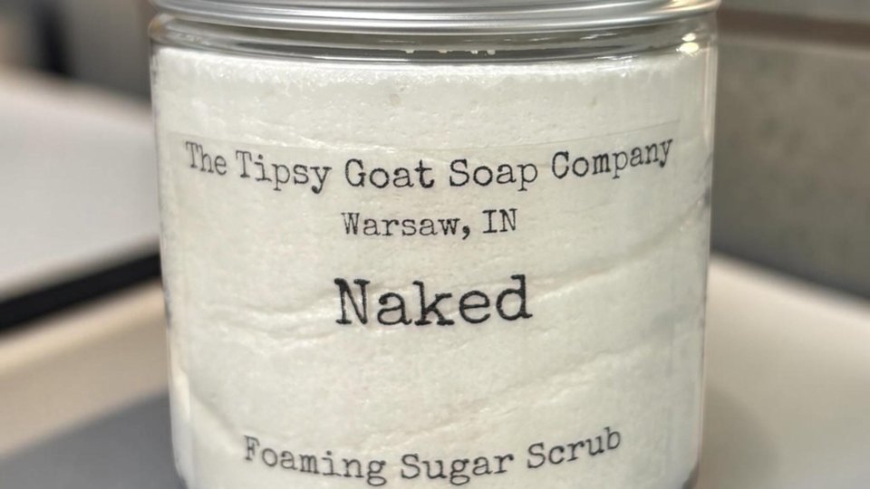 Naked (Unscented) Foaming Sugar Scrub | Sugar Whipped Soap