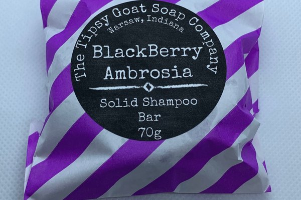 BlackBerry Ambrosia Eco Friendly Syndet Solid Shampoo Bar