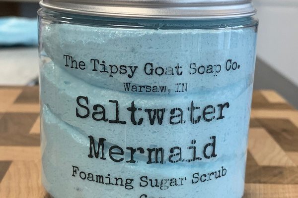 Saltwater Mermaid Foaming Sugar Scrub | Sugar Whipped Soap