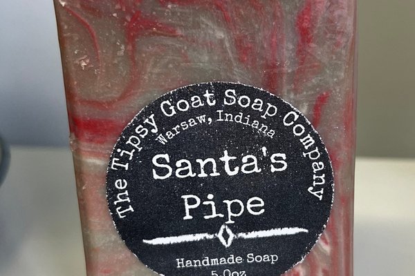 Santa's Pipe Handmade Cold Process Soap made with Goat Milk