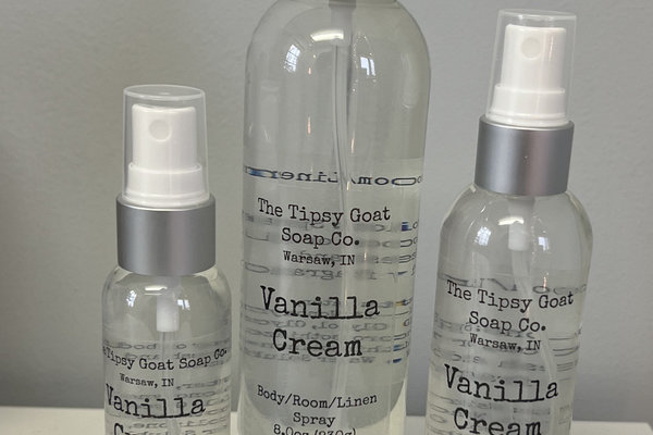 Vanilla Cream Body/Room/Linen Spray