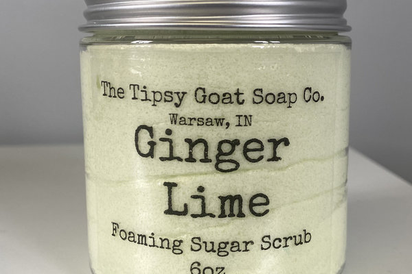Ginger Lime Foaming Sugar Scrub | Sugar Whipped Soap