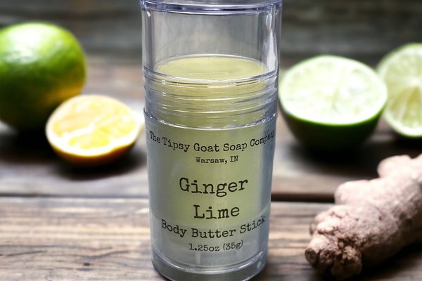 Ginger Lime Body Butter Stick | Solid Lotion Stick