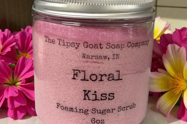 Floral Kiss Foaming Sugar Scrub | Sugar Whipped Soap