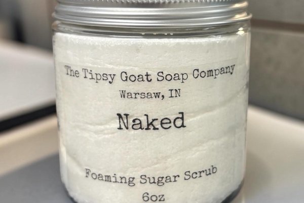 Naked (Unscented) Foaming Sugar Scrub | Sugar Whipped Soap